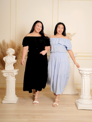 ARIELLA Off Shoulder Ruffle Hem Top Skirt Set Wear