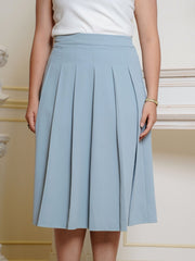AVERIA Pleated Skirt Work Wear Set