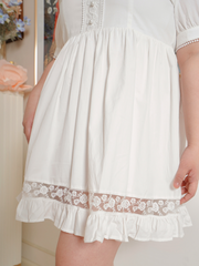 CELESTE Full Cotton Bohemian White Dress