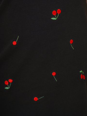 CHERYL Embroidery Cherries Knitted Dress