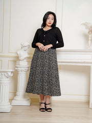 DAHLIA Two in One Set Black Floral Dress