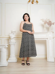 DAHLIA Two in One Set Black Floral Dress