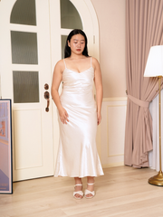 HARLEY Satin Mermaid Hem Maxi Glam Dress