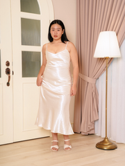 HARLEY Satin Mermaid Hem Maxi Glam Dress