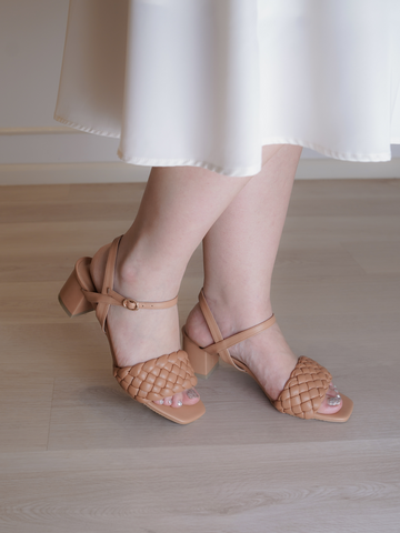 JASMINE Braided Malaysia Handmade 2inches Block Heels Size 39-45
