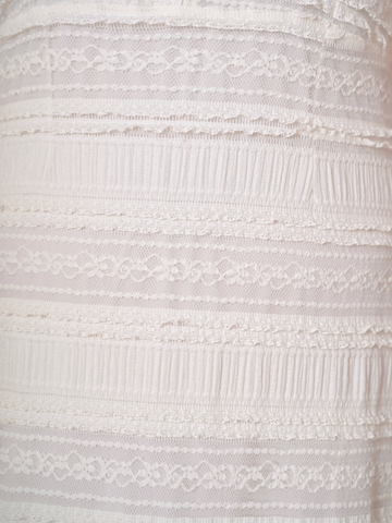 LUCIA White Fully Lace V Neckline Dress