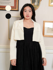 MICHI Work Lapel Crop Blazar Top