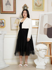 MICHI Work Lapel Crop Blazar Top