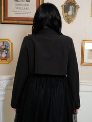 MICHI Work Lapel Crop Blazar Top
