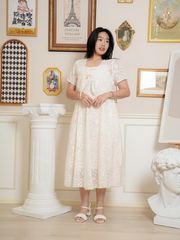 MIRA Elegant Two Pieces Set Jacquard Dress