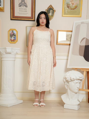 MIRA Elegant Two Pieces Set Jacquard Dress