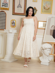 MIRA Elegant Two Pieces Set Jacquard Dress