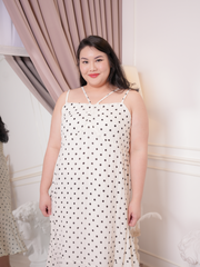 PATRICIA Polkadot Prints Sleeveless Chiffon Maxi Dress
