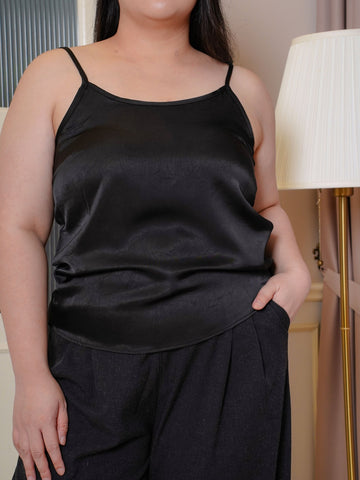PEARLY Satin Sleeveless Inner Top