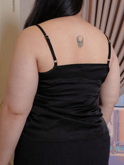 PEARLY Satin Sleeveless Inner Top