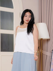 PEARLY Satin Sleeveless Inner Top