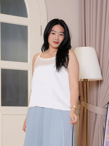 PEARLY Satin Sleeveless Inner Top