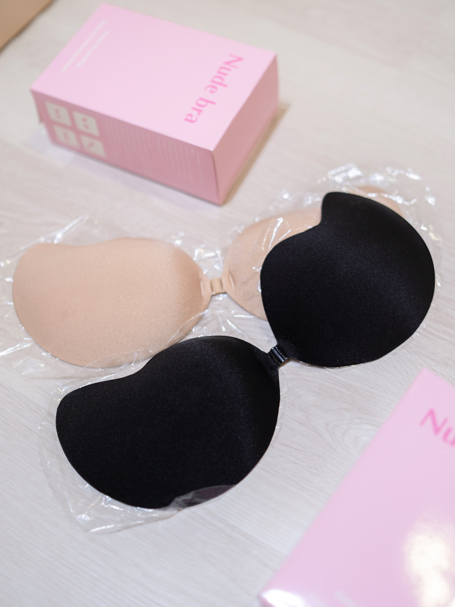 Mango Shaped Nubra Stick On Reusable Backless Bra Curvery