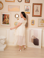 ROWYN Chiffon Multi-Layer Asymmetric Hem Dress