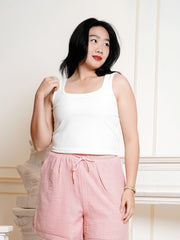 VIORELA Square Neckline Inner Tank Top