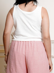 VIORELA Square Neckline Inner Tank Top