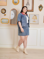 WENDY Short Sleeve Denim Skort Co-Ord Set Wear