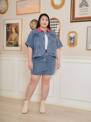 WENDY Short Sleeve Denim Skort Co-Ord Set Wear