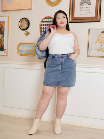 WENDY Short Sleeve Denim Skort Co-Ord Set Wear