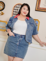 WENDY Short Sleeve Denim Skort Co-Ord Set Wear