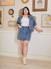 WENDY Short Sleeve Denim Skort Co-Ord Set Wear