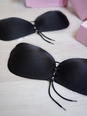 Wing Shaped Nubra Stick On Reusable Backless Bra