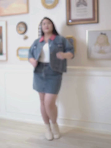 WENDY Short Sleeve Denim Skort Co-Ord Set Wear