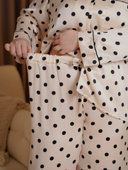 COBY Polkadot Printed Satin Pyjamas Sleepwear