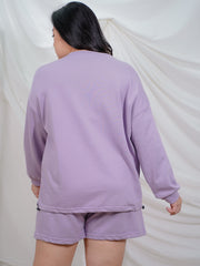 ROBYN Lounge Wear Co-Ord Set Long Sleeve Hoodie With Shorts
