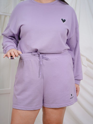 ROBYN Lounge Wear Co-Ord Set Long Sleeve Hoodie With Shorts