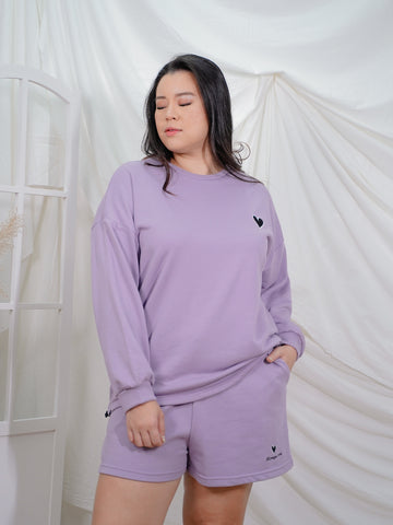 ROBYN Lounge Wear Co-Ord Set Long Sleeve Hoodie With Shorts