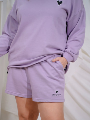 ROBYN Lounge Wear Co-Ord Set Long Sleeve Hoodie With Shorts