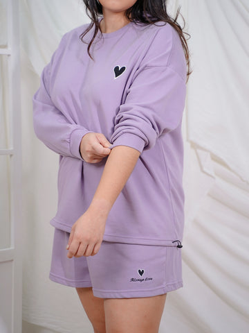 ROBYN Lounge Wear Co-Ord Set Long Sleeve Hoodie With Shorts