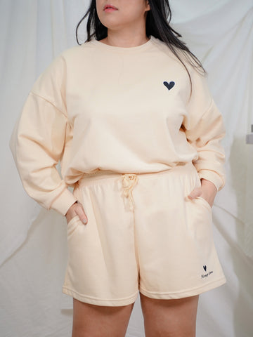 ROBYN Lounge Wear Co-Ord Set Long Sleeve Hoodie With Shorts